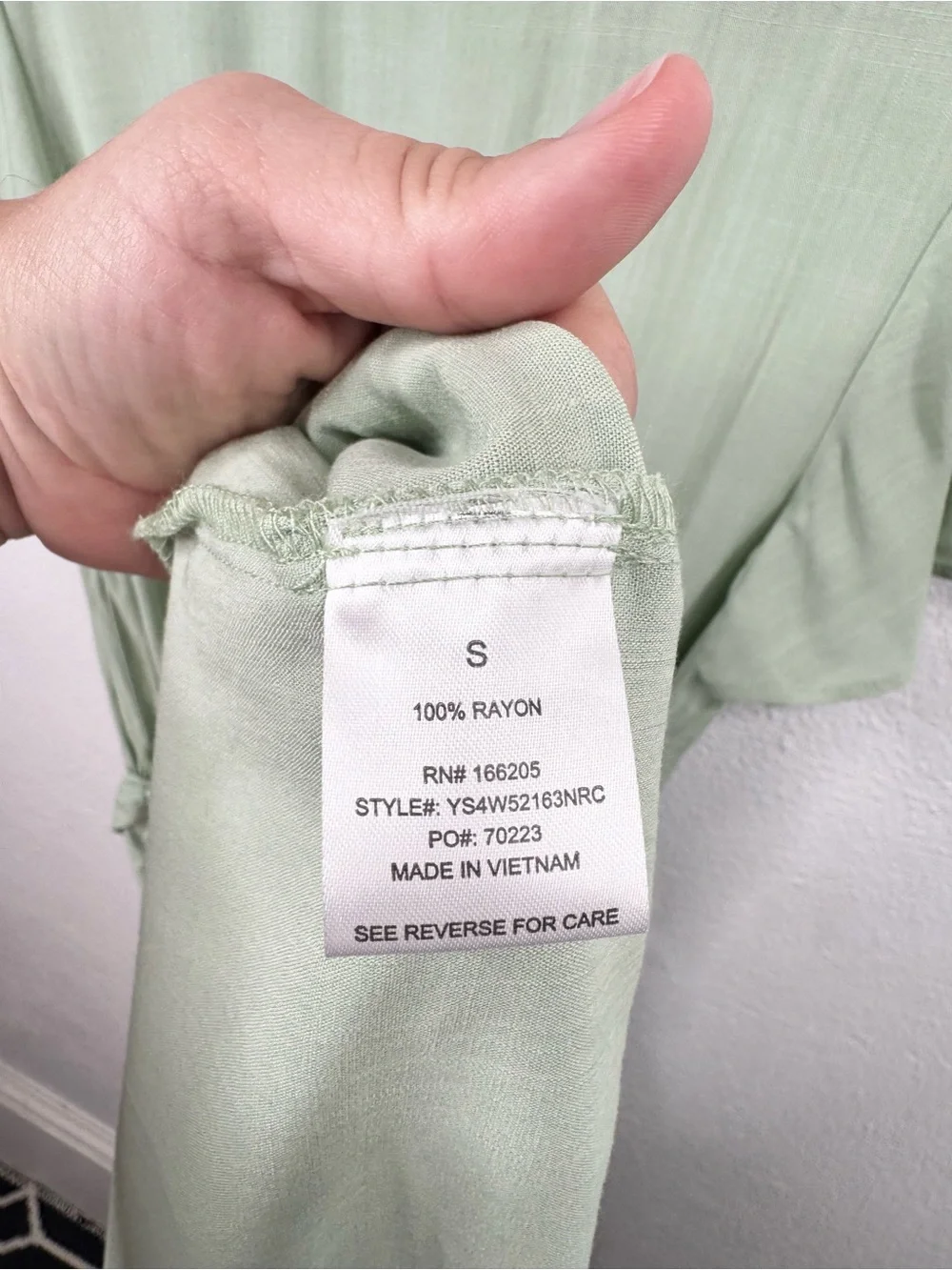 Lucky Brand Midi Dress Womens Size S Smoke Green Flutter Sleeve Tie Waist